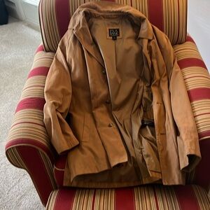 Men’s Jos A Bank lightweight suede jacket Large EUC